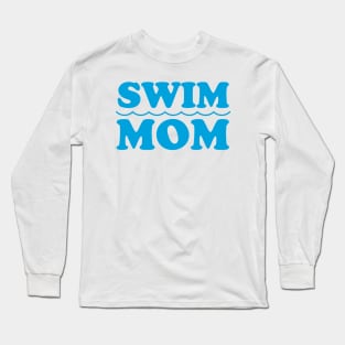 Swim Mom Blue Long Sleeve T-Shirt